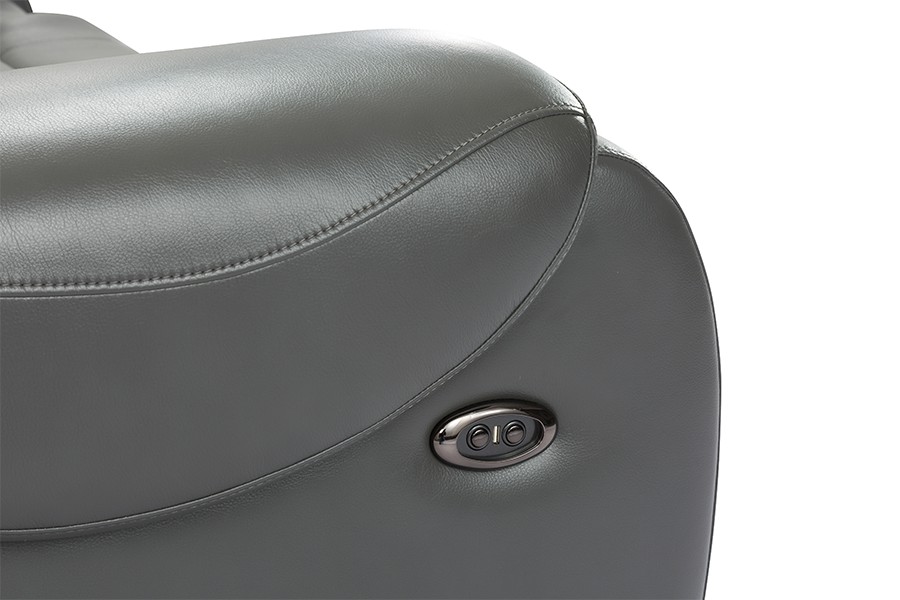 RC-2430 Sofá eléctrico de tres plazas reclinable de cuero sintético Air