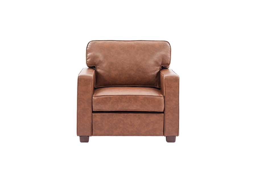 Sofá de cuero sintético de PU, silla (SF021-BR-S)/Loveseat (SF021-BR-M)/sofá (SF021-BR-L)