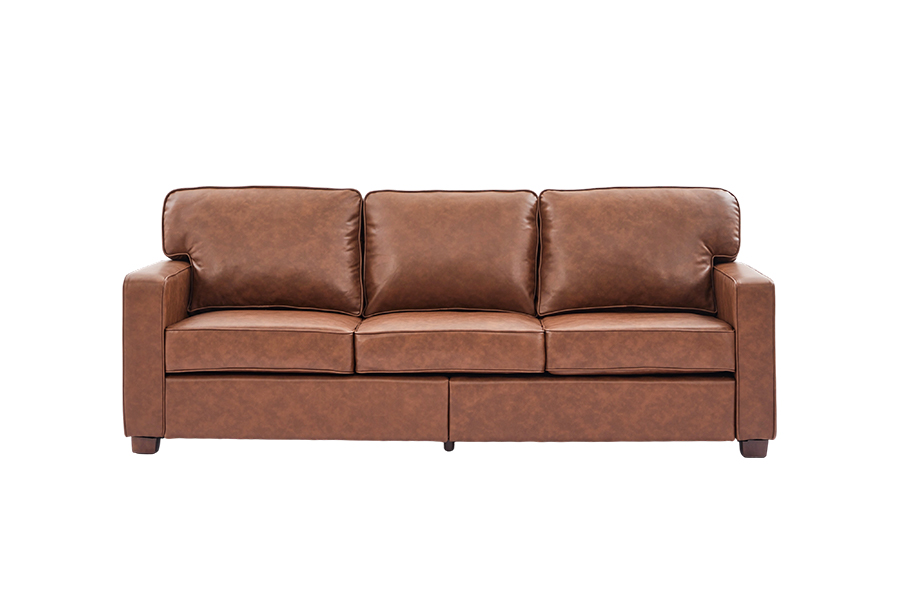 Sofá de cuero sintético de PU, silla (SF021-BR-S)/Loveseat (SF021-BR-M)/sofá (SF021-BR-L)